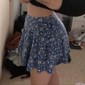 Blue & White Floral Skirt!